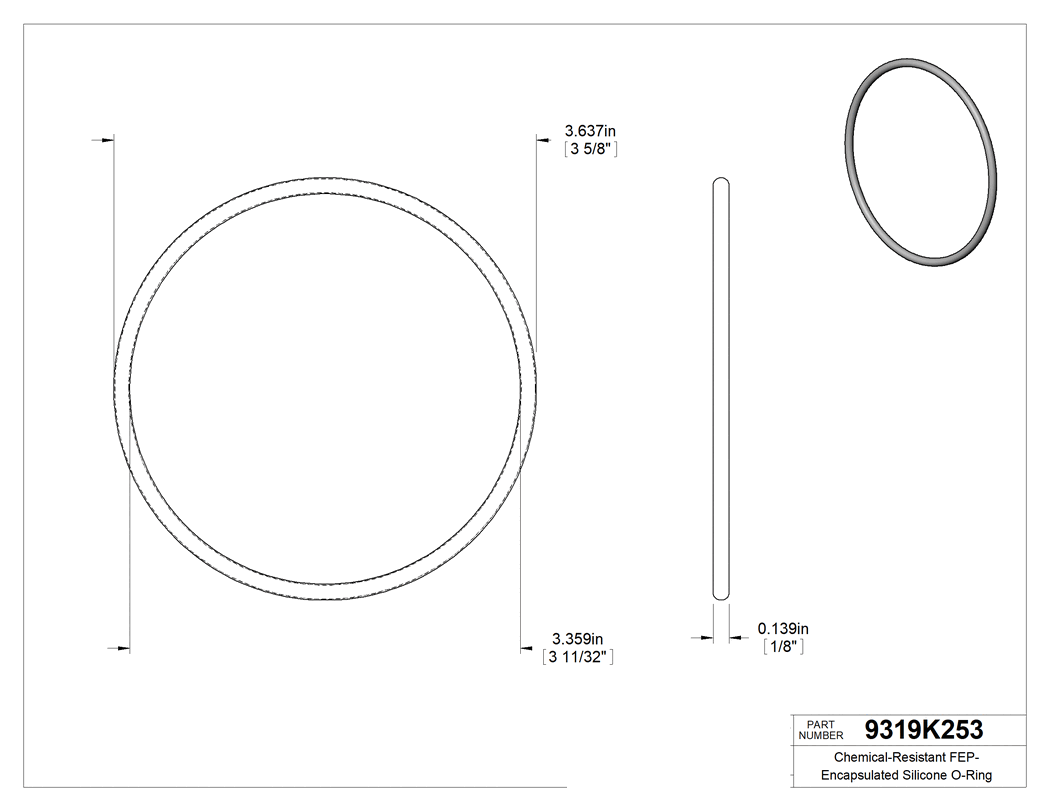 Technical drawing - 9319K253